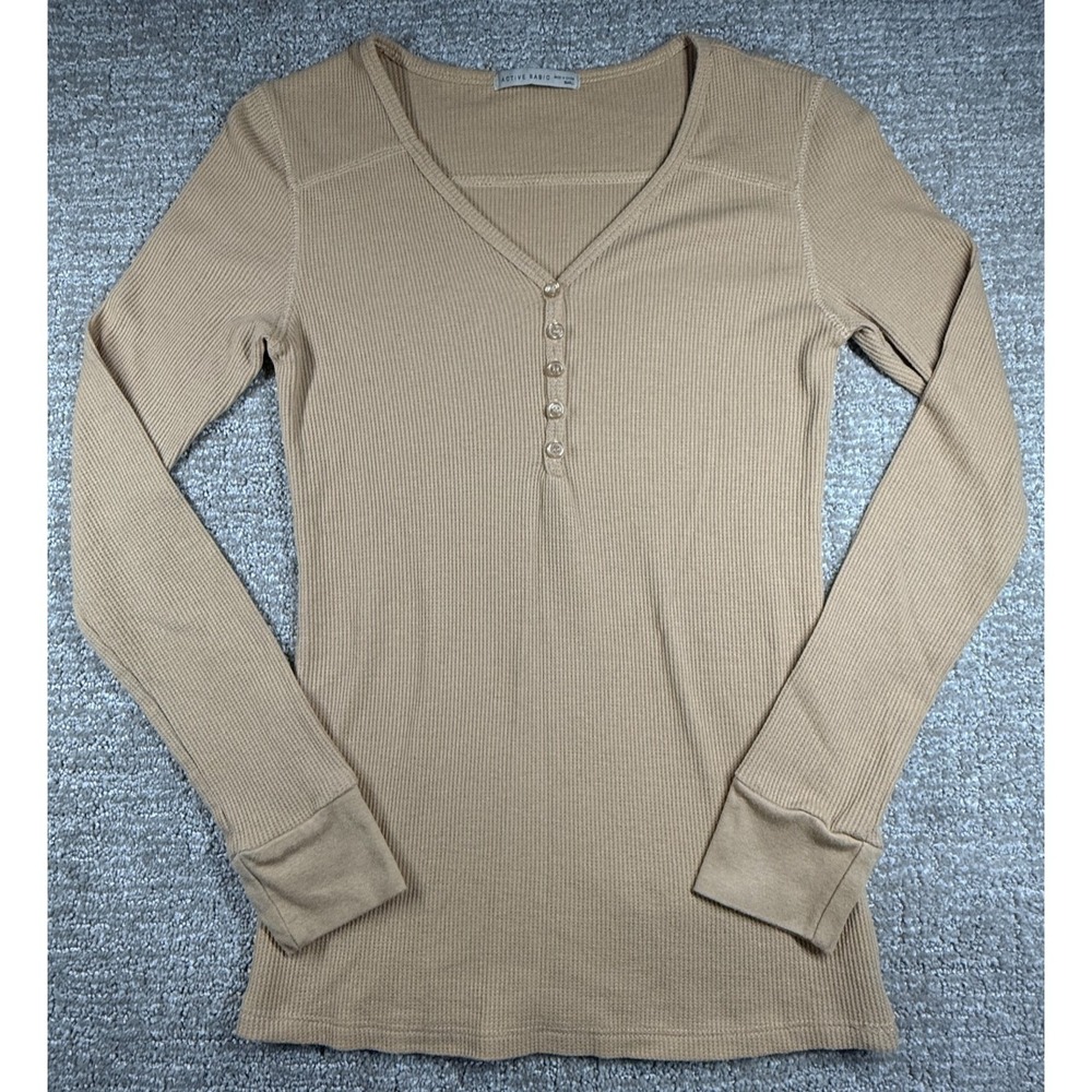 Active Basic Waffle Knit Henley Tops Women Small Lot 3 Long Sleeve Thermal Shirt - Picture 7 of 14
